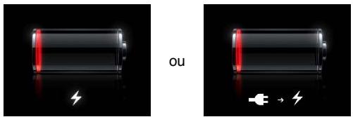 APPLE IPAD MINI 3 - L' image de batterie faible ou le message « Aucune recharge en cours » s'affiche - 1