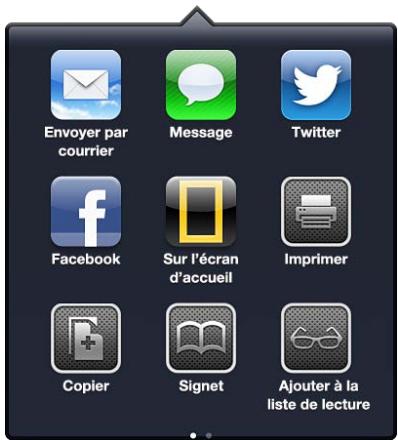 APPLE IPAD MINI 3 - Partage dans les apps - 1
