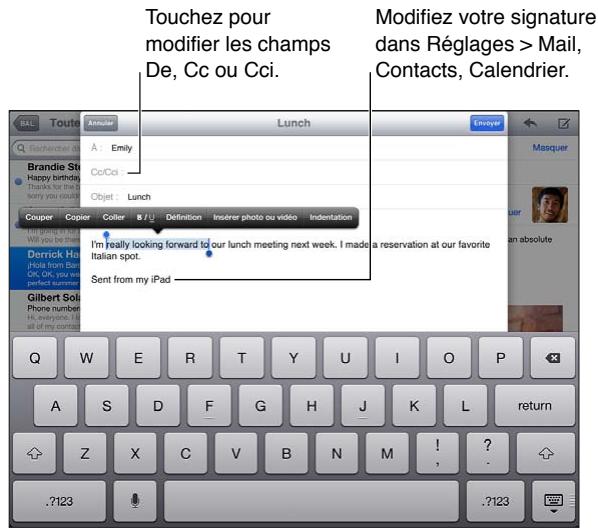 APPLE IPAD MINI 3 - Envoi de courrier électronique - 1