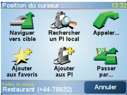 TOMTOM RIDER 42 - Utiliser le bouton curseur - 1