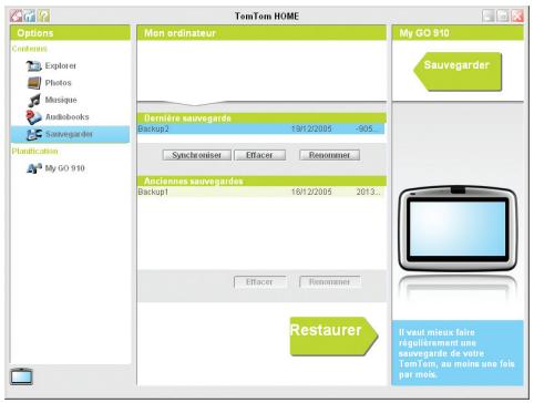 TOMTOM RIDER 42 - Sauvegarder - 1