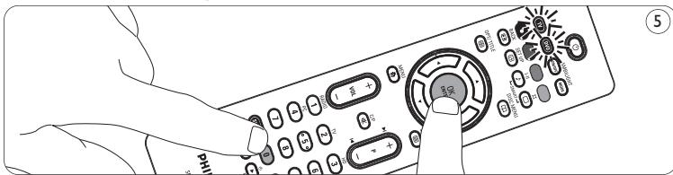 PHILIPS SRP5002 - Sādan gendanner du din fjernbetjenings originale Funktioner - 1