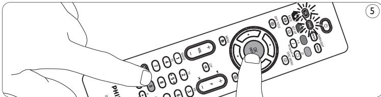 PHILIPS SRP5002 - Restauration des fonctions initiales de votre télécommande - 1