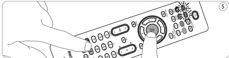 PHILIPS SRP5002 - Kaukosäätimen alkuperäisten toimintojen palauttaminen - 1