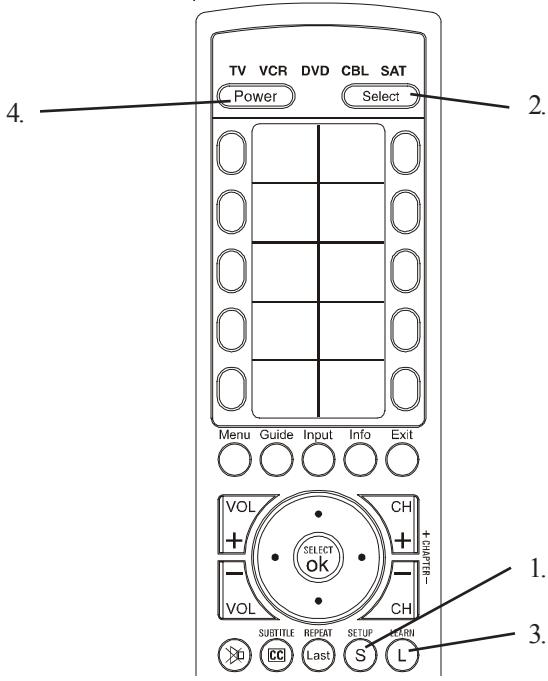 PHILIPS SRU4105WM - Aprendizaje de comandos - 1