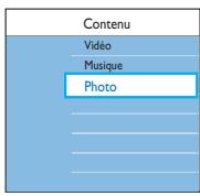 PHILIPS DVDR3570H - Sélectionnez le support sur lequel les photos sont stockées, puis appuyez sur - 1