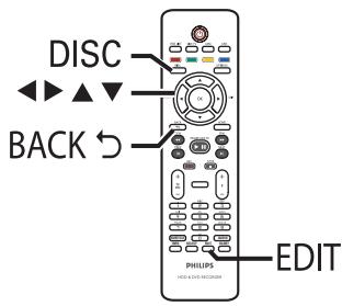 PHILIPS DVDR3570H - À propos de l'edition de DVD inscriptibles - 1