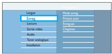 PHILIPS DVDR3570H - Paramètres d'enregistrement par défaut - 3