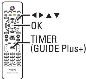 PHILIPS DVDR3570H - Il existe deux méthodes de programmation d'un enregistrement: - 1