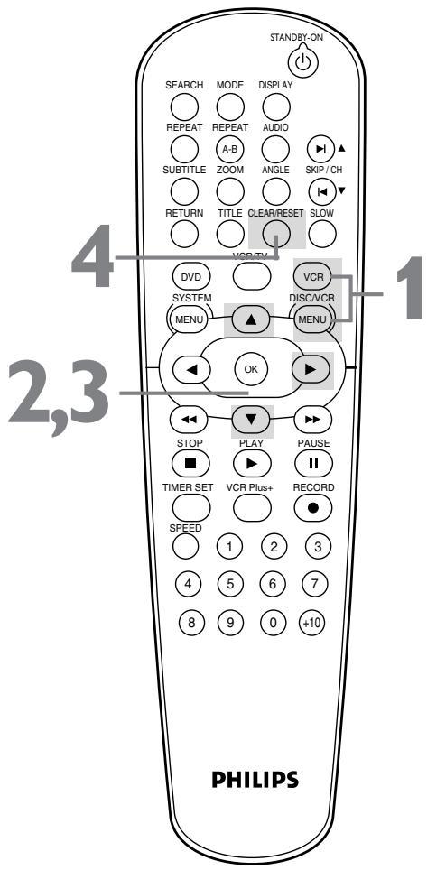 PHILIPS DVD750VR - Langue (magnétoscope) - 1