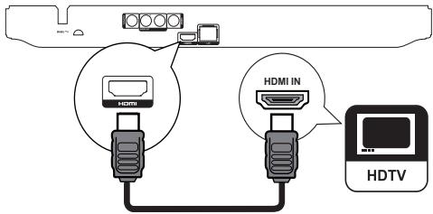 PHILIPS BDP-2800 - Option 1 : connexion à la prise HDMI - 1
