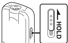 SONY ICD-BX112, ICDBX132.CE7, ICDPX232.CE7 - Prévenir une opération accidentelle (HOLD) - 1