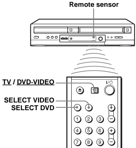 SONY SLV-D950GI - Using the remote commander - 2