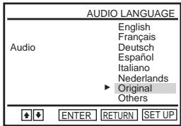 SONY SLV-D950GI - Setting the display or sound track language DVD - 10
