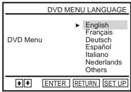 SONY SLV-D950GI - Setting the display or sound track language DVD - 9