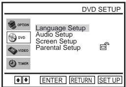 SONY SLV-D950GI - Setting the display or sound track language DVD - 4