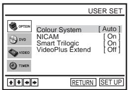 SONY SLV-D950GI - Adjusting the picture sharpness (Smart trilogic) - 7