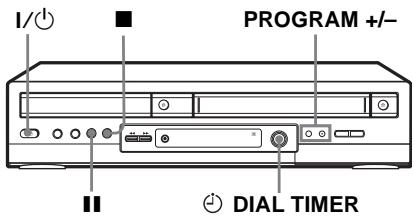SONY SLV-D950GI - Recording TV programmes using DIAL TIMER VHS - 1