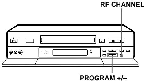 SONY SLV-SE850D - Wenn Sie den Videorecorder mit beiden Antennenkabeln und Scart (EURO-AV)-Kabel an das Fernsehgerät angeschlossen haben - 1