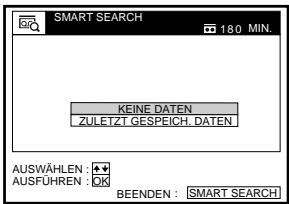 SONY SLV-SE850D - So rufen Sie nach dem Herausnehmen der Kassette den letzten Datenbildschirm ab - 1
