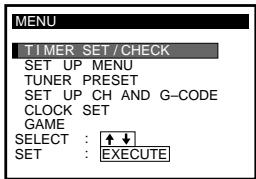 SONY SLV-X842 - Press MENU. - 1