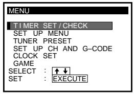 SONY SLV-X842 - MENU - 1