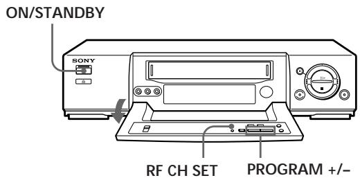 SONY SLV-X842 - Tuning the TV to your VCR - 1