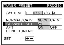 SONY SLV-X842 - Presetting channels manually - 4