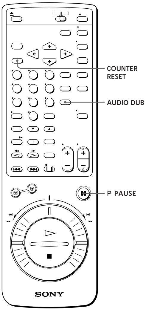 SONY SLV-X842 - Audio dubbing - 1