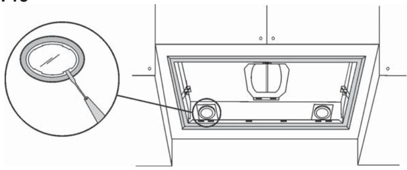 DE DIETRICH DHG556XP1 - - Substituição das lâmpadas alógenas: - 1