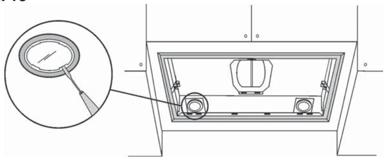 DE DIETRICH DHG556XP1 - - Auswechselung der Halogenlampen: - 1