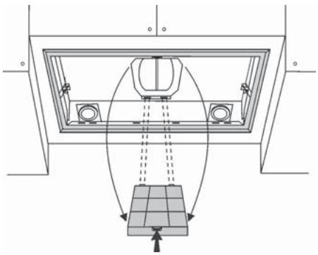 DE DIETRICH DHG577XP1 - -Manutenzione del filtro al carbone: - 1