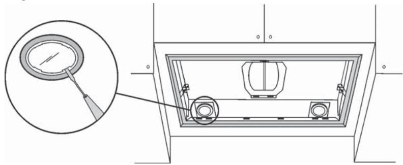 DE DIETRICH DHG589XP1 - -Changing the halogen lamps: - 1