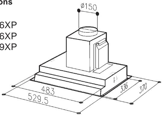 DE DIETRICH DHG589XP1 - Dimensions - 1