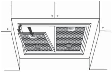 DE DIETRICH DHG589XP1 - - Wartung des Fettfilters - 1