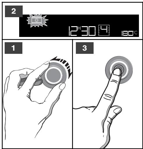 DE DIETRICH DOP 1140 W - - Modifier la température de cuisson - 1