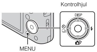 Kontrolhjul DISP MENU