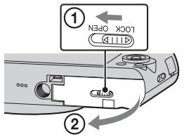 SONY DSC-WX300B - Vložení paměťové karty (prodává se samostatně) - 1