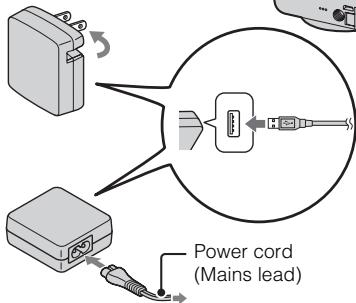SONY DSC-WX300B - Charging the battery pack - 1