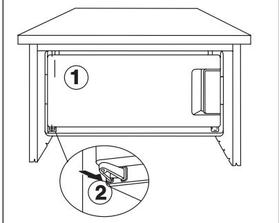 DE DIETRICH DRH 914 JE - Deurdraairichting van het vriesvak omzetten - 5