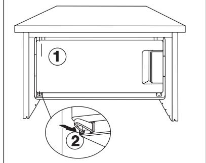 DE DIETRICH DRH 914 JE - Inversion du sens d'ouverture de la porte du compartment Congélateur - 5