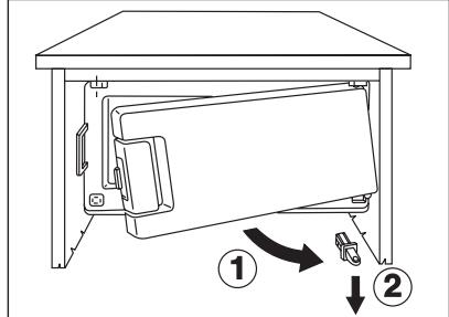 DE DIETRICH DRH 914 JE - Inversion du sens d'ouverture de la porte du compartment Congélateur - 2