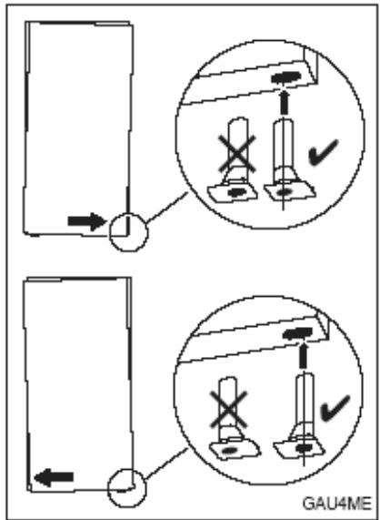 DE DIETRICH DRH 914 JE - Geräte tür ausrichten (falls erforderlich). - 1