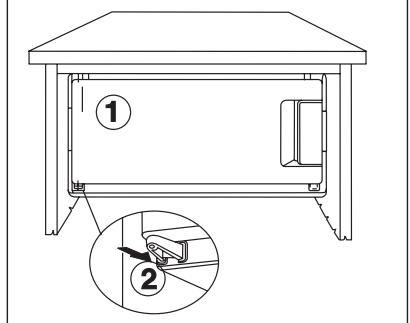 DE DIETRICH DRH 914 JE - Wechsel des Turanschlags beim Gefrierfach - 5