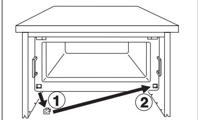 DE DIETRICH DRH 914 JE - Deurdraairichting van het vriesvak omzetten - 3