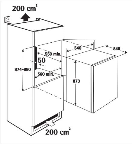 DE DIETRICH DRH 914 JE - Instructions pour l'encastrement - 1