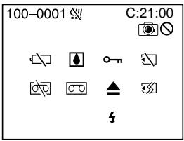 SONY DCR-IP45E - Warning indicators - 1