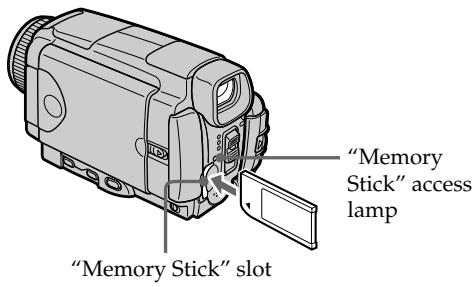 SONY DCR-IP45E - Inserting a "Memory Stick" (p. 130) - 1