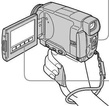 SONY DCR-IP55E - Monitoring the playback picture on the LCD screen (p. 55) - 3