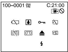 SONY DCR-IP55E - Предупреждающие индикаторы - 1